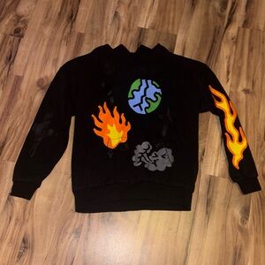 Black Graphic Men's Hoodie